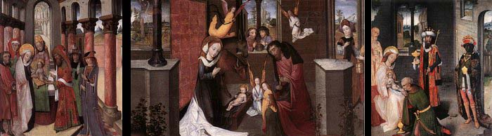 Triptych with Scenes from the Life of Christ